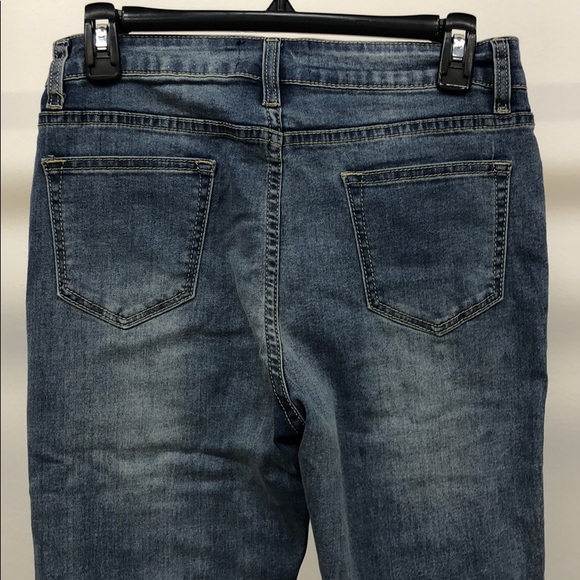 Frank Lyman Pearl Embellished Denim - Picture 2 of 8